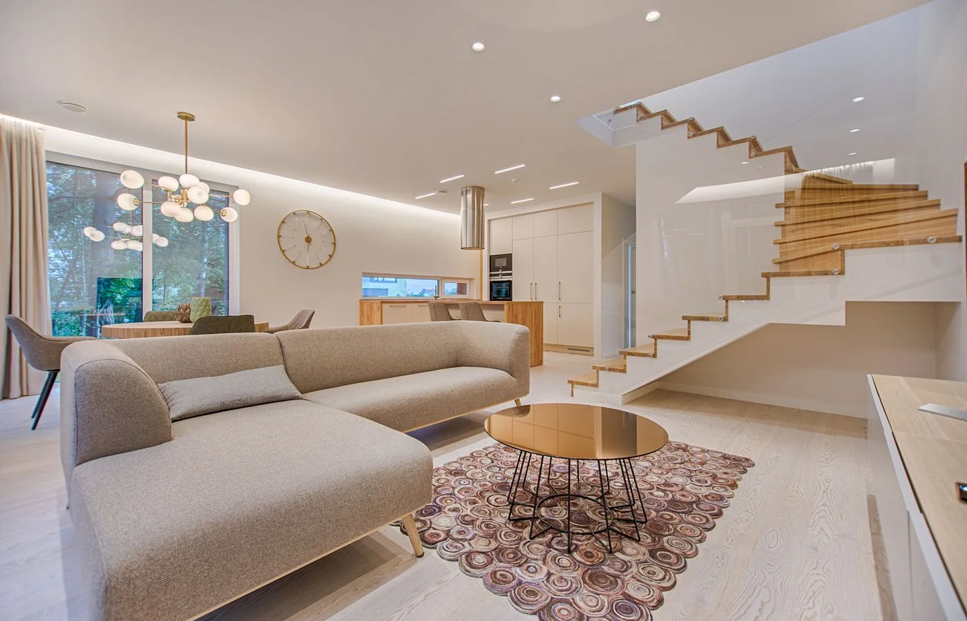 Light-filled living room with inviting neutral furniture